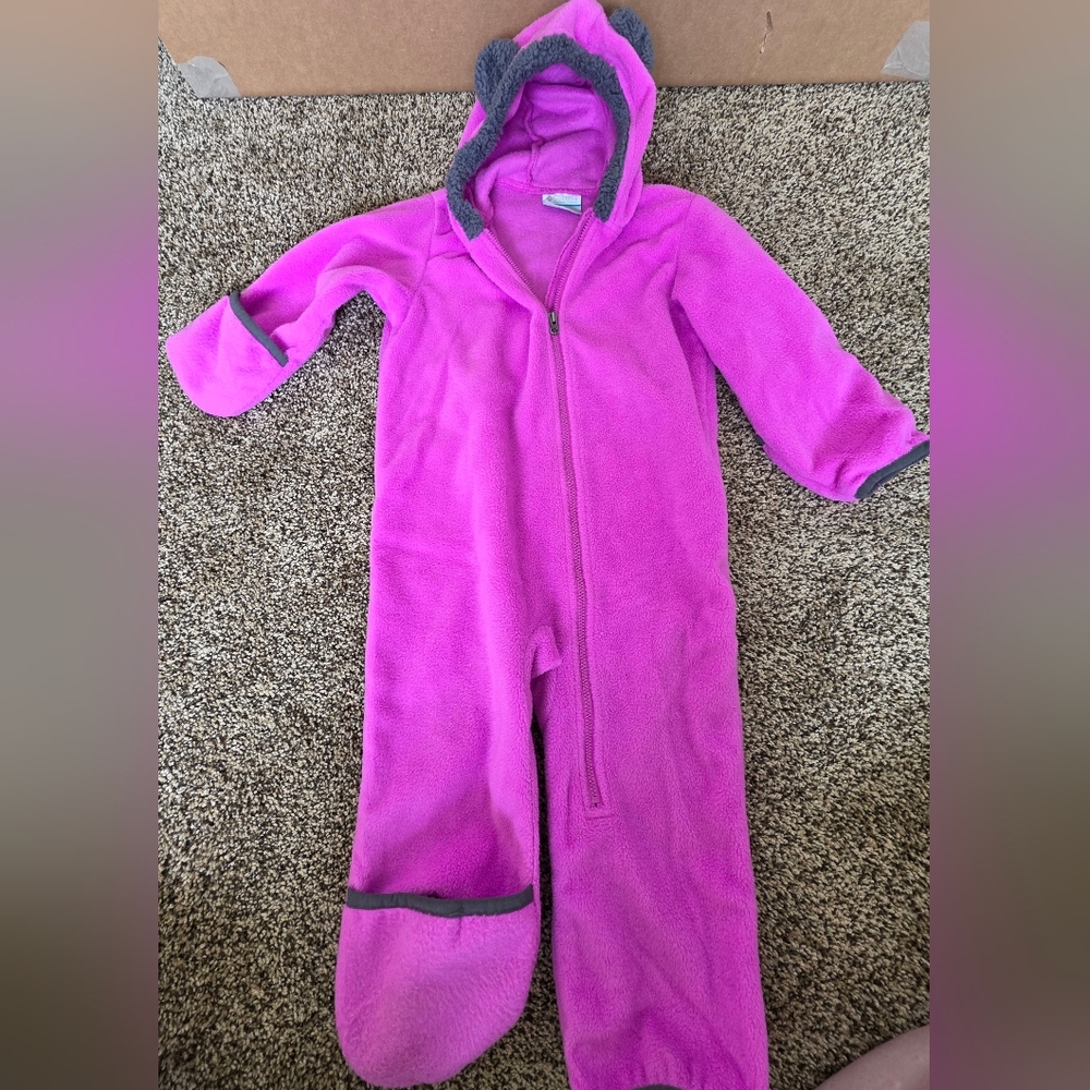 Columbia Pink Kids One Piece Footie